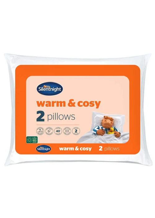 Silentnight 2 Pack Warm & Cosy Pillows Image 1