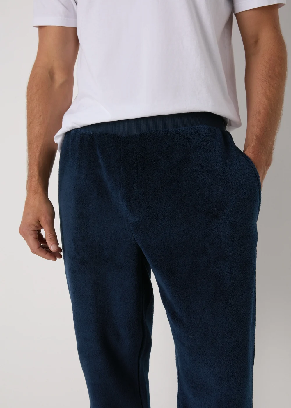 Navy Fleece Pyjama Bottoms - Extra small Image 2