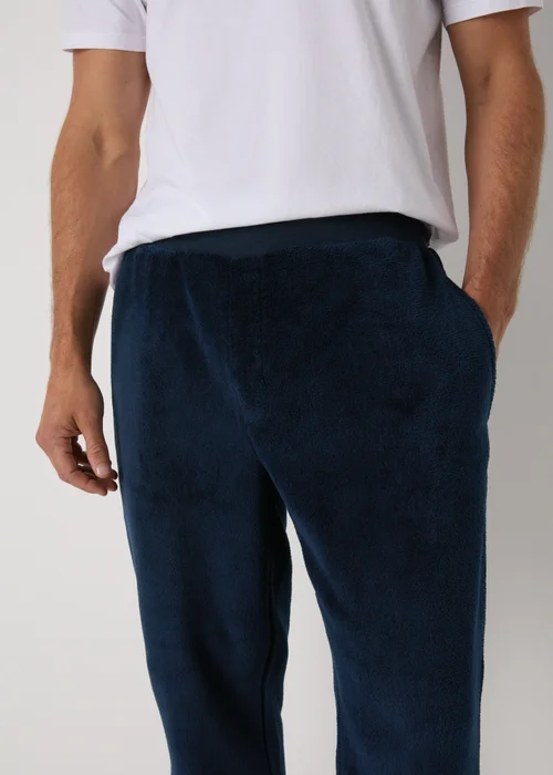 Navy Fleece Pyjama Bottoms - Extra small Image 2