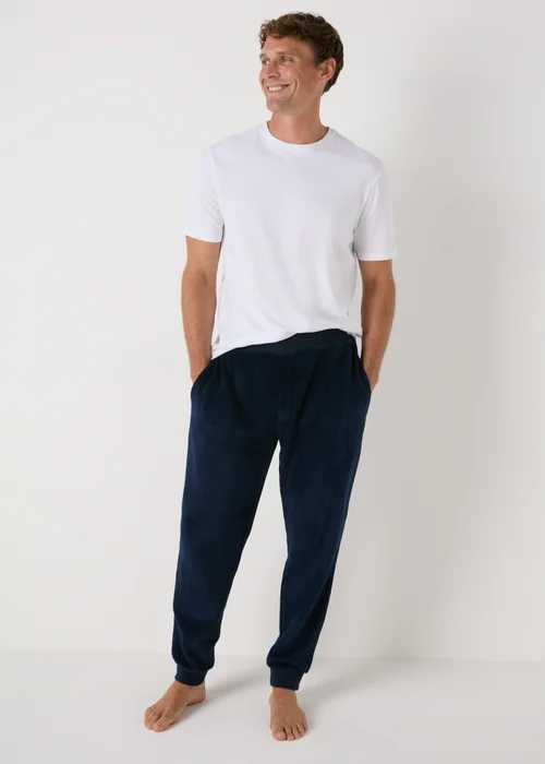Navy Fleece Pyjama Bottoms - Extra small Image 1