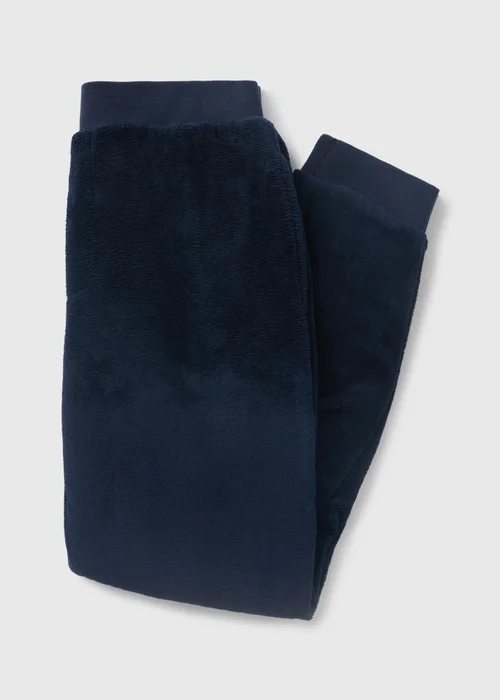 Navy Fleece Pyjama Bottoms - Extra small Image 3