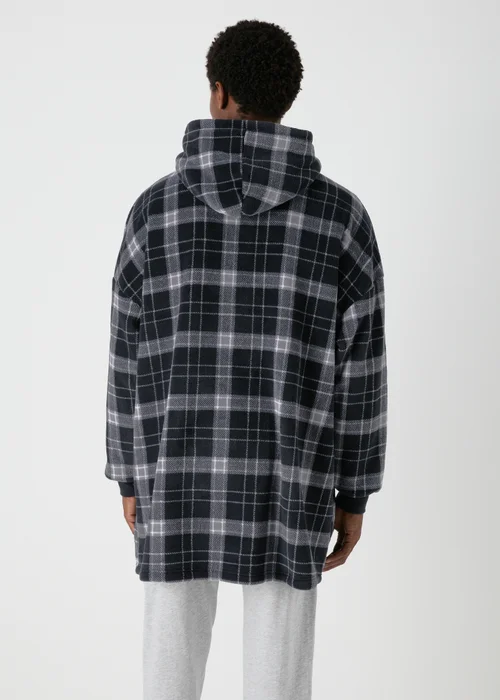 Grey Check Winter Snuggle Hoodie - Extra small Image 2