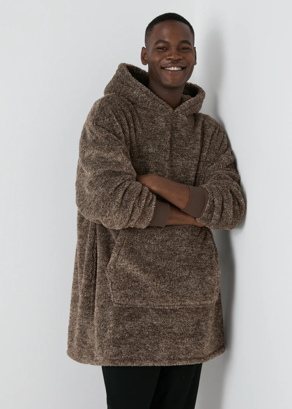 Brown Two Tone Snuggle Hoodie - Extra small Image 1