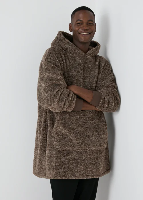 Brown Two Tone Snuggle Hoodie - Extra small Image 1