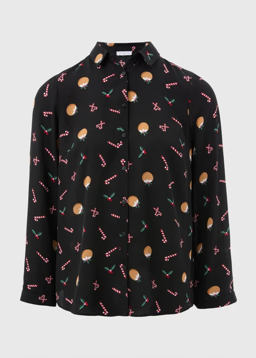 Black Christmas Pudding Shirt - 8 Image 4