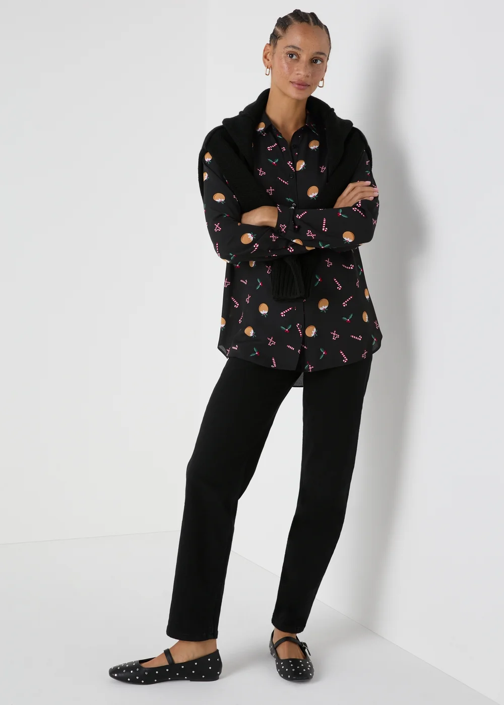 Black Christmas Pudding Shirt - 8 Image 3