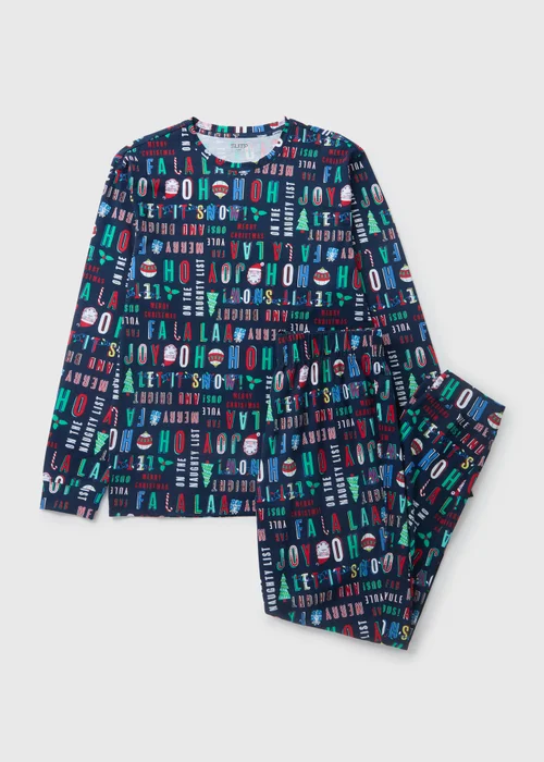 Navy Christmas Brights Family Pyjama - Extra small Image 3