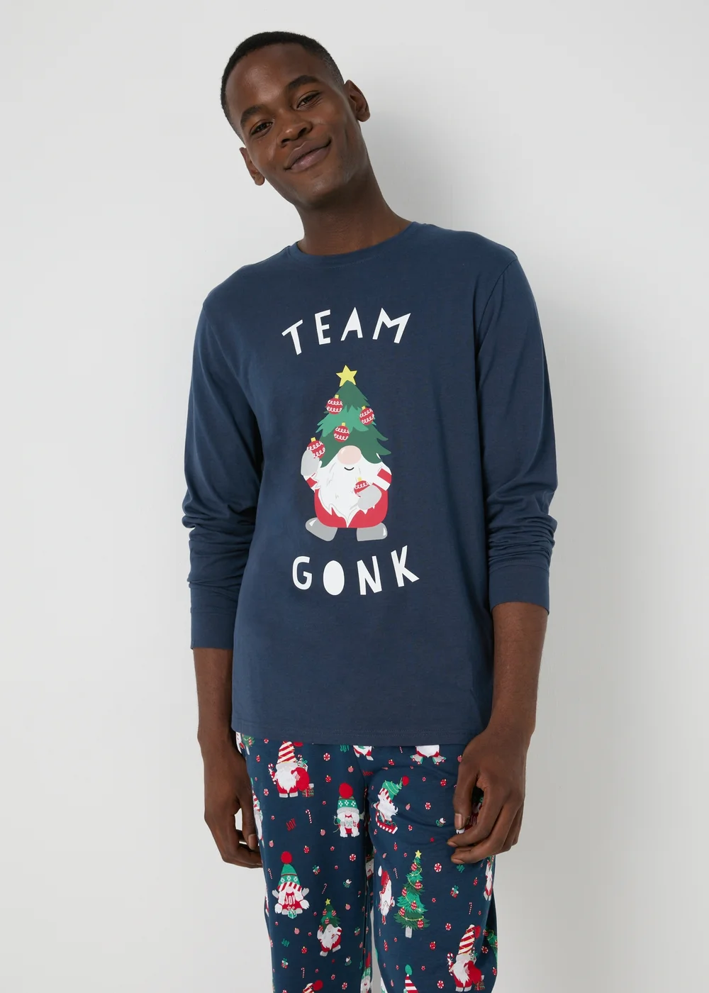 Navy Family Gonks Pyjama Set - Extra small Image 1
