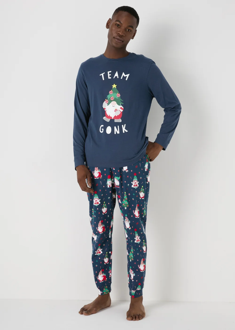 Navy Family Gonks Pyjama Set - Extra small Image 2