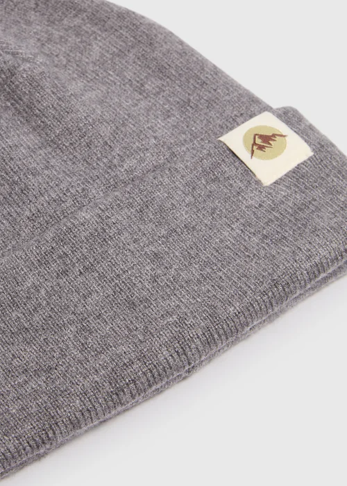 Grey Badge Beanie - One Size Image 2