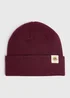 Plum Badge Beanie - One Size Image 1