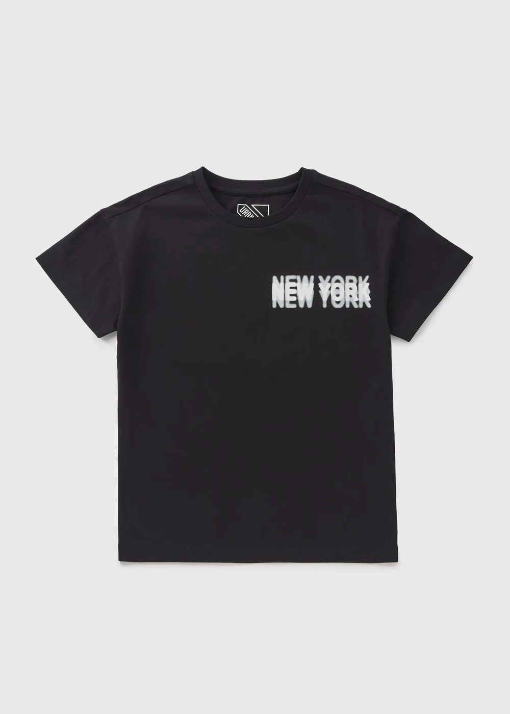 Boys Black New York T-Shirt (7-15yrs) - Age 7 Years Image 1