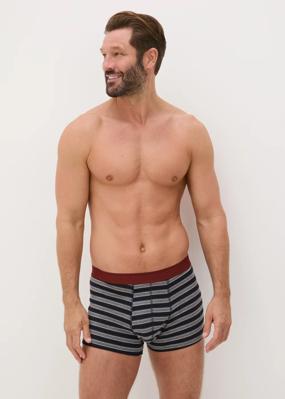 5 Pack Navy Patterned Hipsters - S Image 2