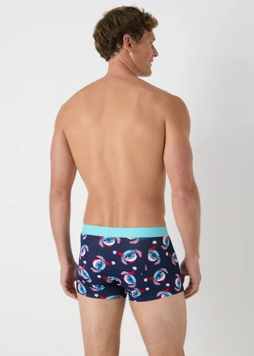 2 Pack Disney Navy Stitch Christmas Boxers - XS Image 3