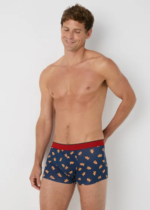 2 Pack Red Gingerbread Boxers - XS Image 2