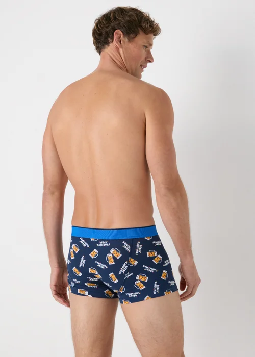2 Pack Grey Christmas Beer Boxers - XS Image 3