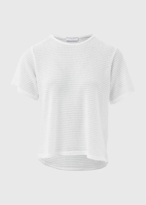 White Crochet T-Shirt - Size 8 Image 5