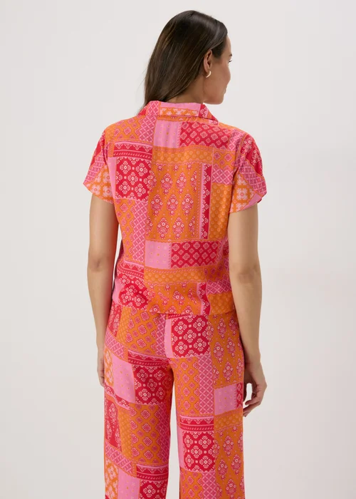 Red Patterned Co Ord Shirt - 8 Image 2