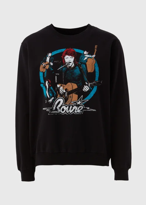 Black Bowie Sweatshirt - Small Image 5