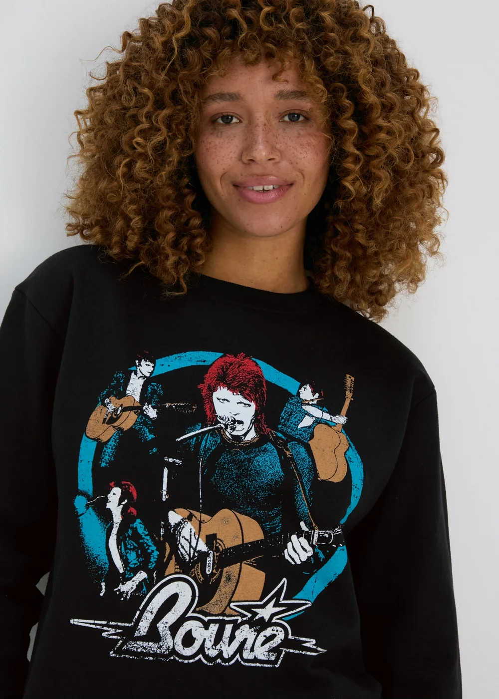 Black Bowie Sweatshirt - Small Image 3