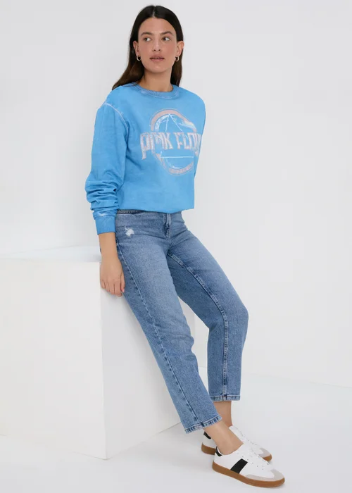 Blue Pink Floyd Sweatshirt - Small Image 4