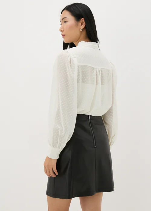 Cream Button Down Blouse - 8 Image 2
