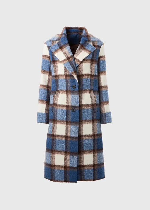 Papaya Petite Blue Check Coat - 6 Image 2