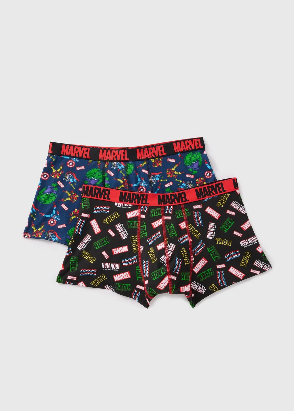 Marvel 2 Pack Multicolour Boxers - XS Image 1
