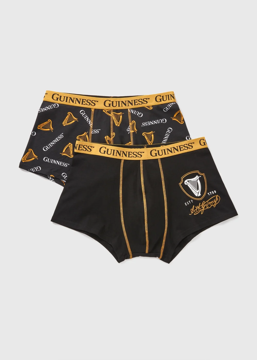 2 Pack Guinness Black Boxers - XS Image 1