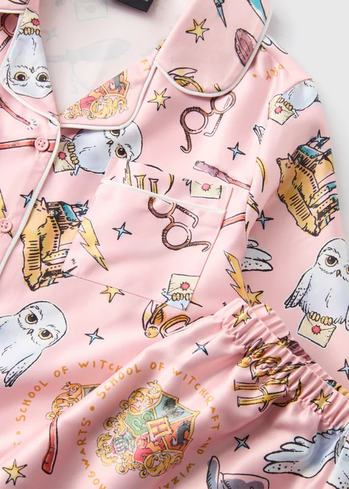 Harry Potter Kids Pink Top & Bottoms Pyjama Set (4-13yrs) - Age 4 Years Image 2