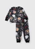 Harry Potter Kids Black Fleece Top & Bottoms Pyjama Set (4-13yrs) - Age 4 Years Image 1
