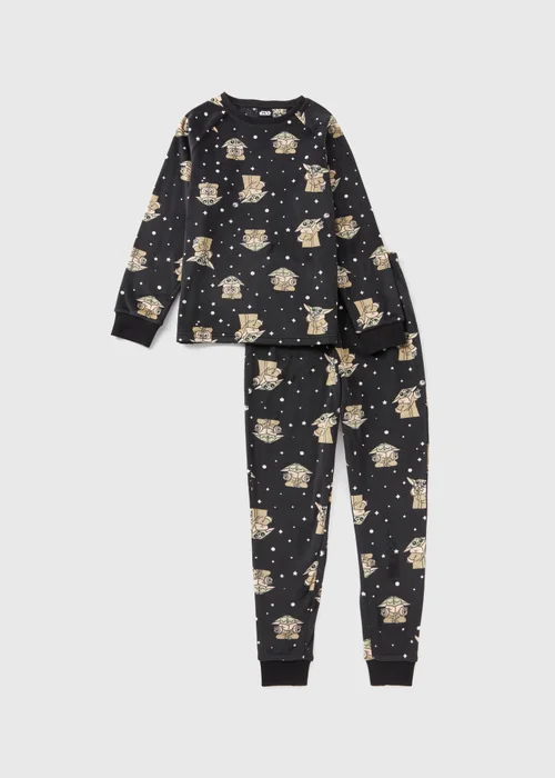 Star Wars Black Kids Grogu Pyjama Set (4-13yrs) - Age 4 Years Image 1