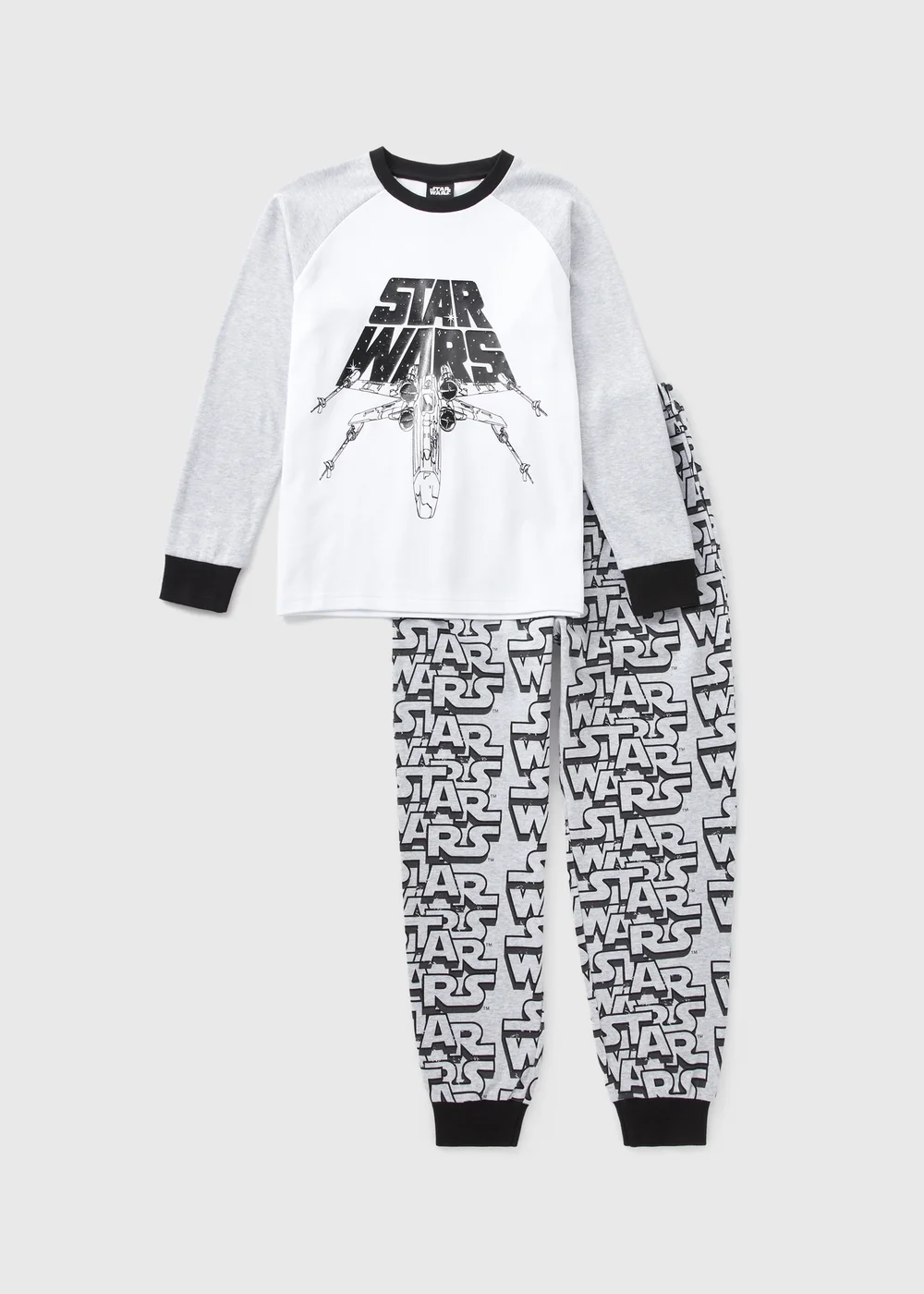 Star Wars Kids Grey Pyjama Set (4-13yrs) - Age 4 Years Image 1