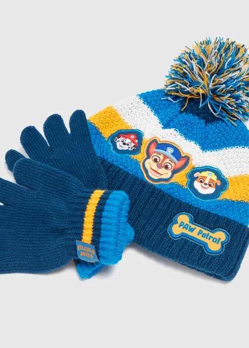 2 Piece Paw Patrol Kids Hat & Scarf Set (12mths-6yrs) - 12 - 24 MONTHS Image 2