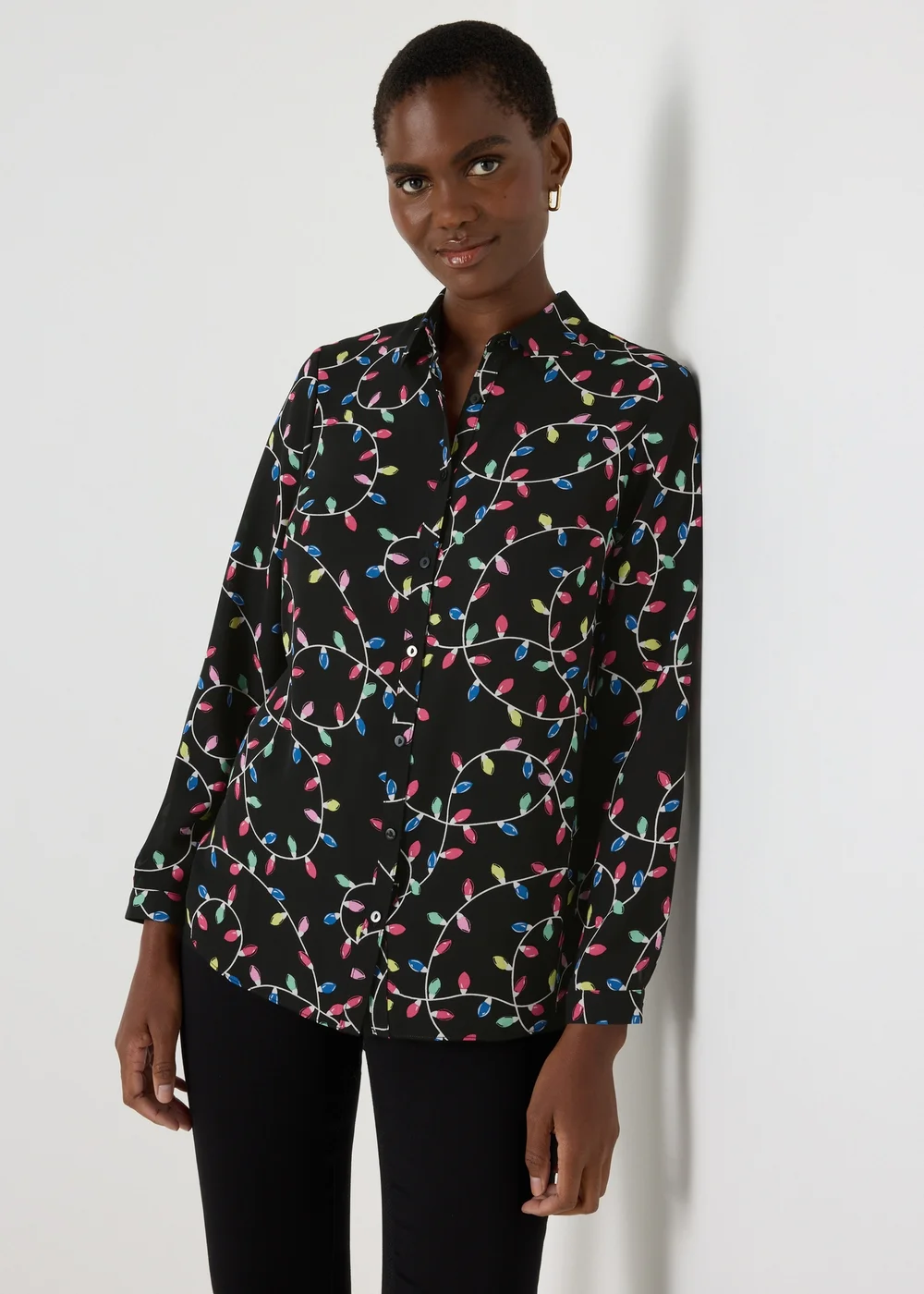 Black Christmas Lights Shirt - 8 Image 1