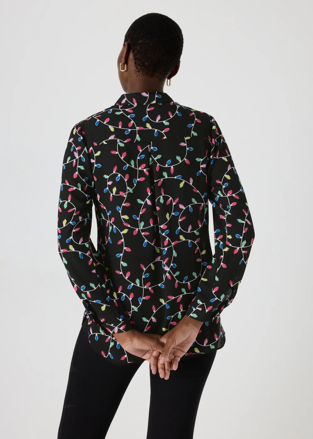 Black Christmas Lights Shirt - 8 Image 2