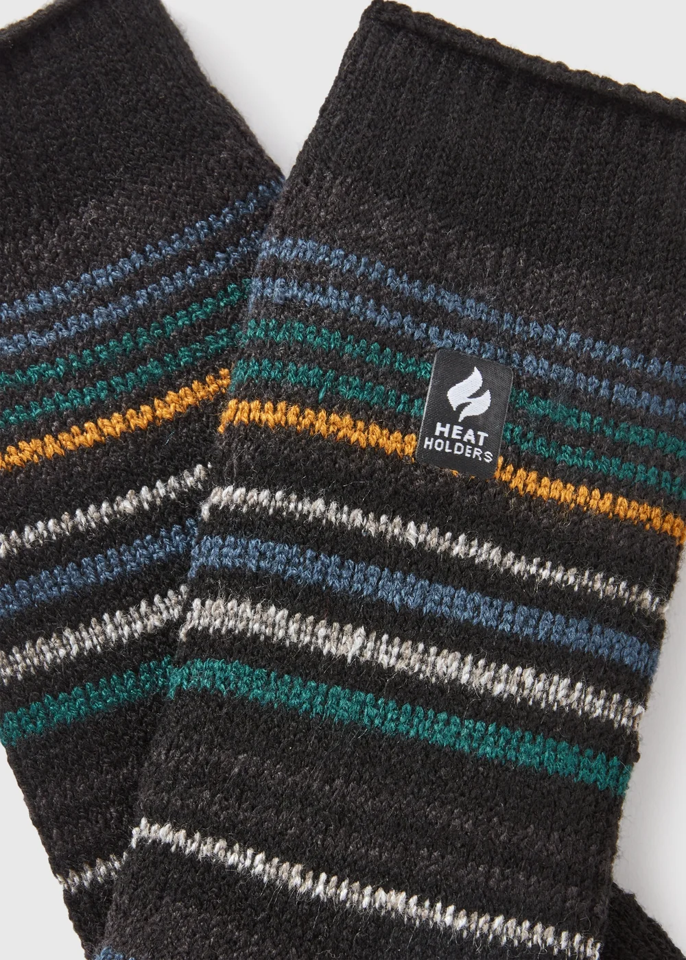Heatholders Black Stripe Thermal Socks - 6-11 Image 2