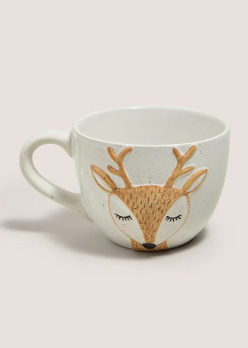 Wondrous White Reindeer Mug Image 1