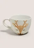 Wondrous White Reindeer Mug Image 1