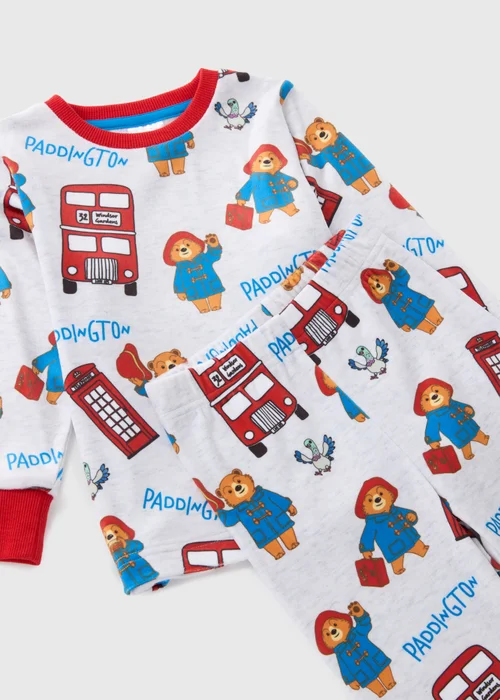 Paddington Kids White Fleece Pyjama Set (1-7yrs) - 1 half year to 2 Image 2