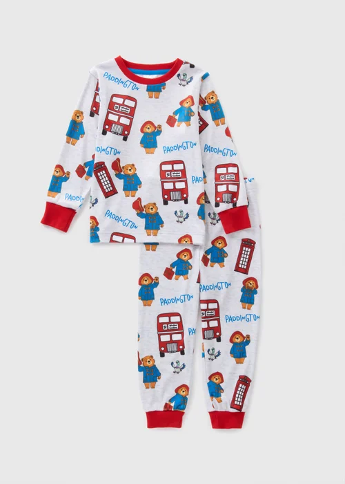 Paddington Kids White Fleece Pyjama Set (1-7yrs) - 1 half year to 2 Image 1