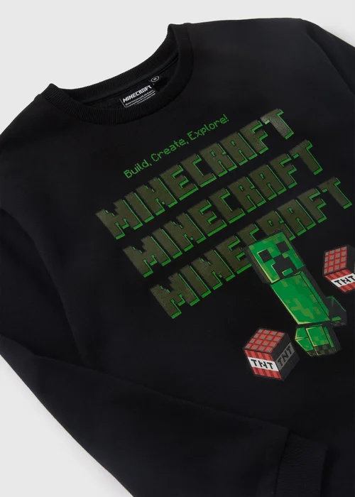 Minecraft Kids Black Sweatshirt (4-13yrs) - 4 Yrs Image 2