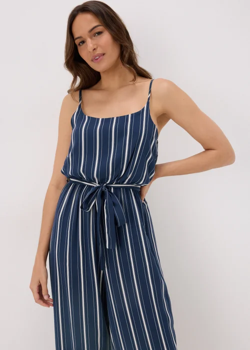 Navy Stripe Jumpsuit - 8 Image 3
