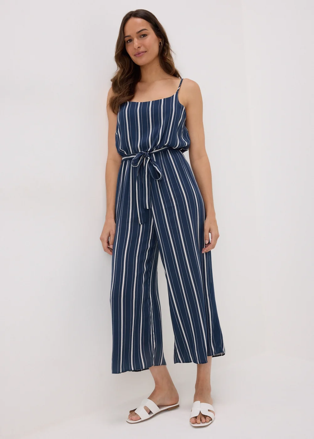 Navy Stripe Jumpsuit - 8 Image 1