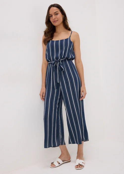 Navy Stripe Jumpsuit - 8 Image 1