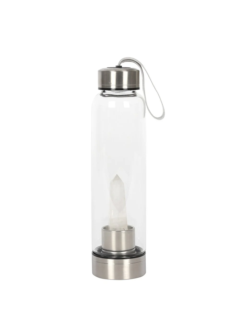 Something Different Clear Quartz Water Bottle - One Size Image 1