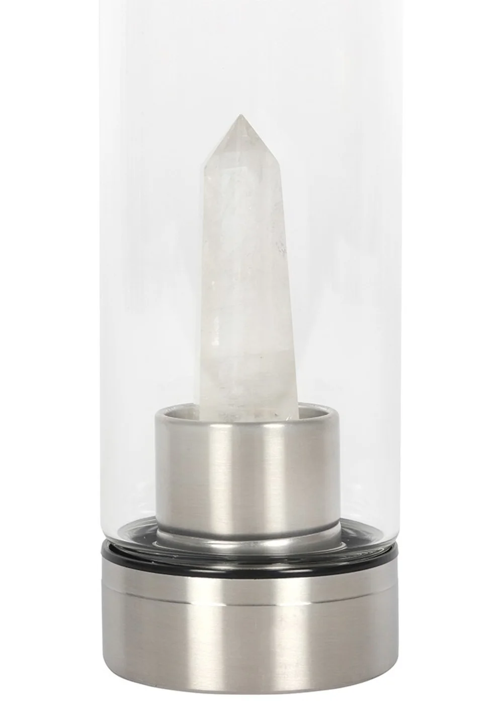 Something Different Clear Quartz Water Bottle - One Size Image 2