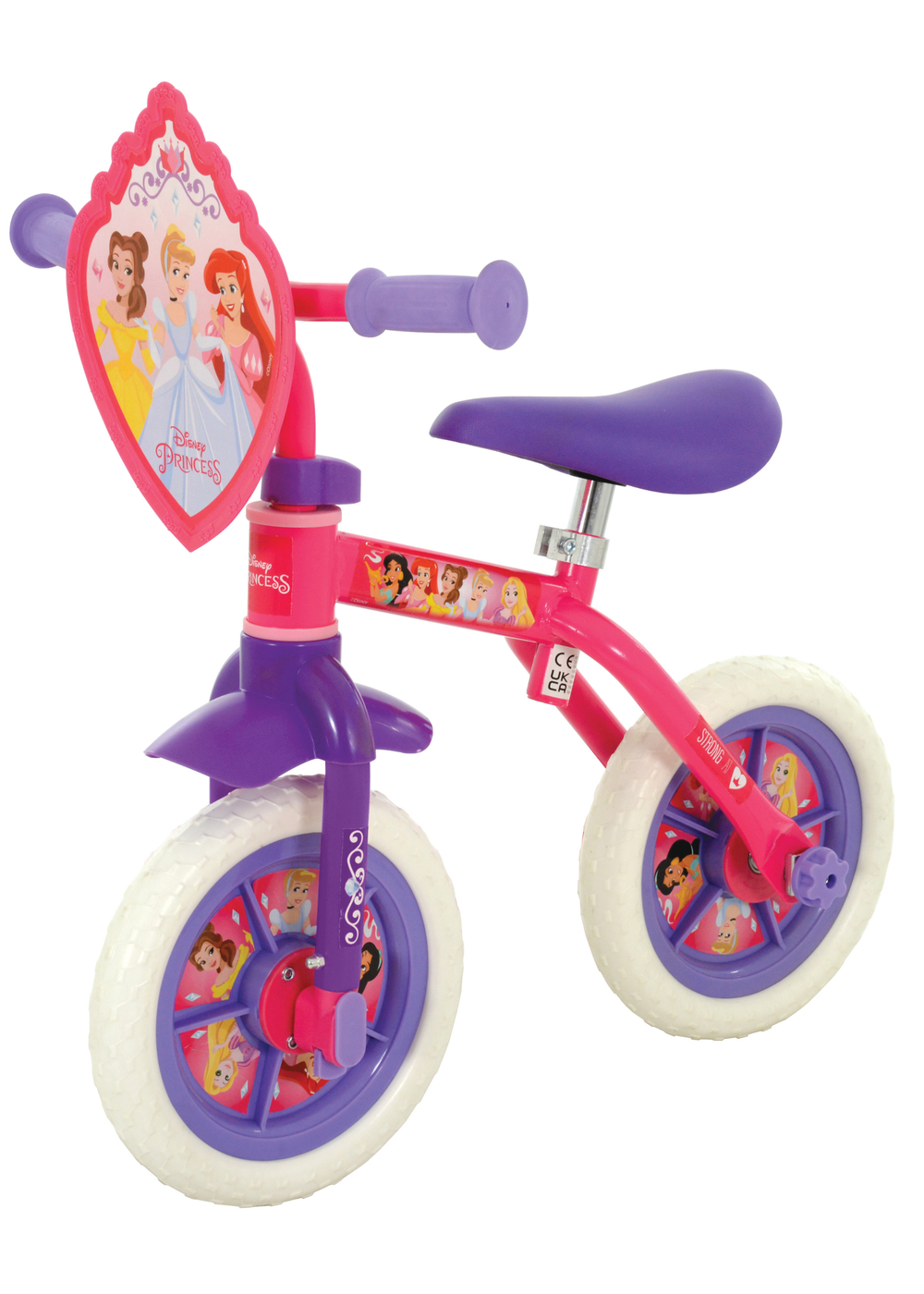 Disney Princess Multi Colour 2in1 Training Bike (10inch) - One Size Image 2
