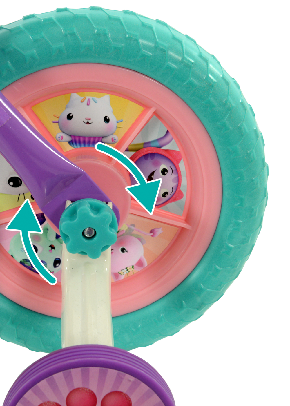 Gabby's Dollhouse Multi Colour 2in1 Training Bike (10inch) - One Size Image 4