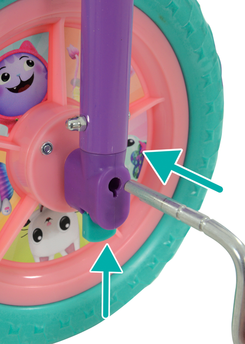 Gabby's Dollhouse Multi Colour 2in1 Training Bike (10inch) - One Size Image 3